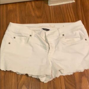 American Eagle White Jean shorts